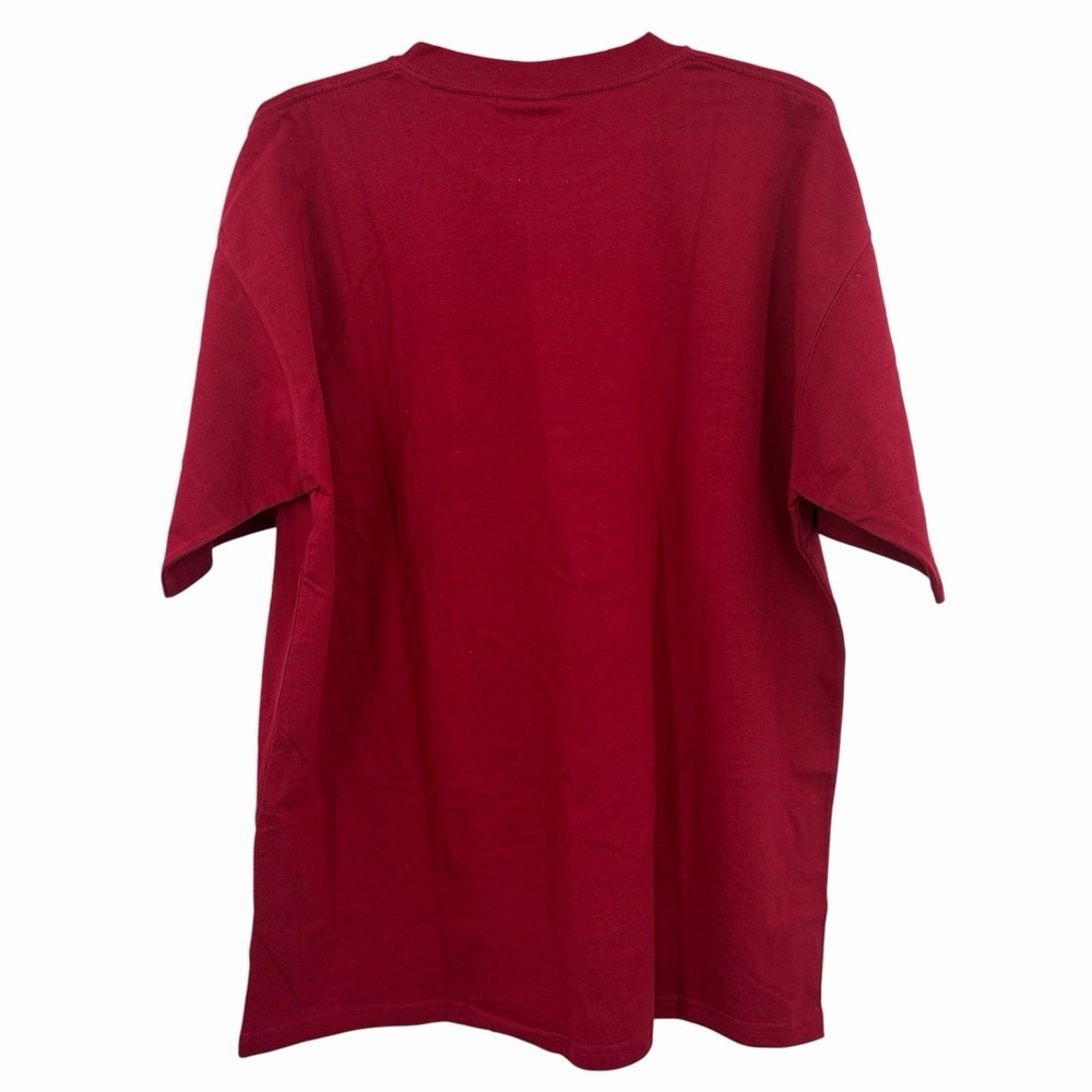 Vintage Russell Athletic Pocket Shirt Mens Large‎ Maroon Pro Cotton Active Y2K - Picture 2 of 7